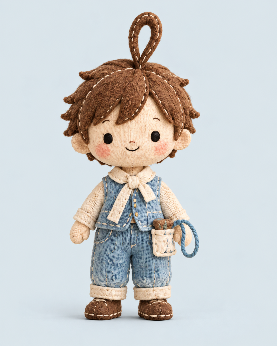 針のハリーのイメージカラー背景の全身画像